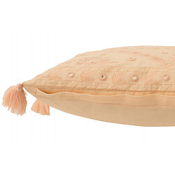 Avis Dansmamaison Coussin Ibiza Floche Coton Pamplemousse