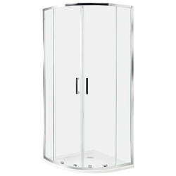 Beliani Cabine de douche JUKATAN 80 x 80 x 185 cm Argenté