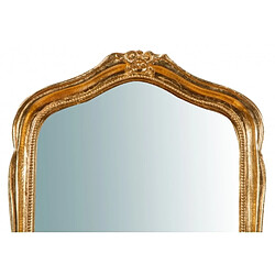 Biscottini Miroir Murale En Bois Finition Feuille O