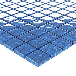 Acheter vidaXL Carreaux mosaïque 11 pcs Bleu 30x30 cm Verre