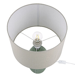 Beliani Lampe à poser OHIO Céramique Vert pas cher