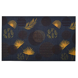 Cpm Tapis Must en velours imprimé Steppe - 50 x 80 cm - Bleu