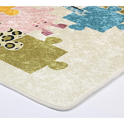 Avis Mani Textile Tapis Puzzle Beige