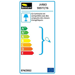 Brilliant (Lighting) JARBO-Applique Bois et Métal avec interrupteur H26cm Bois Brilliant