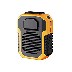 Acheter (Orange) Ventilateur Extérieur Monté sur la Taille Batterie Polymère Absorption des Chocs Anti-Chute Banque d'Alimentation Portable USB avec Ventilateur de Cou Suspendu Sans Lame