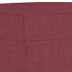 Maison Chic Repose-pied,Tabouret confortable Rouge bordeaux 70x55x41 cm Tissu -MN92709 pas cher