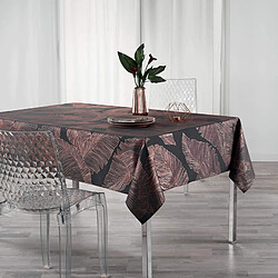 Douceur D'Interieur Nappe polyester imprimée Métallisé veggy - 150 x 240 cm