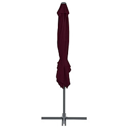 Acheter Maison Chic Parasol Jardin | Parasol déporté avec mat en acier Rouge bordeaux 250x250 cm - GKD63664