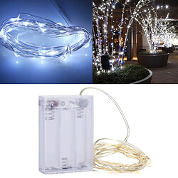 Wewoo Guirlande argent 3m 3 x AA Batteries Alimenté 150LM SMD-0603 LED Ficelle Festival Lampe / Décoration Bande de Lumière, Lumière Blanche