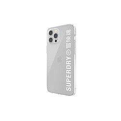 Superdry Coque pour Apple iPhone 12 Pro Max Gamme Snap Case Clear en TPU Transparent