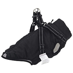 vidaXL Manteau pour chiens avec harnais imperméable réfléchissant 2XL