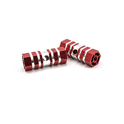 vhbw Repose-pieds Cale-pieds Axle Pegs Stunt Pegs rouge our vélo, BMX, Bike