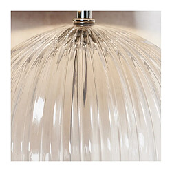 Endon Lampe de table Mia Acier,tissu,acrylique Verre,lin naturel transparent 1 ampoule 57cm