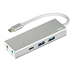 HAMA Hub USB 3.1 Type-C 1:3, 2 USB-A, USB-C, audio 3,5 mm