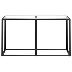 Avis Maison Chic Table console | Meuble d'entrée | Table d'appoint Transparent 140x35x75,5 cm Verre trempé -GKD54909