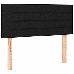 Acheter Maison Chic Tête de lit scandinave à LED,meuble de chambre Noir 90x5x78/88 cm Tissu -MN79347