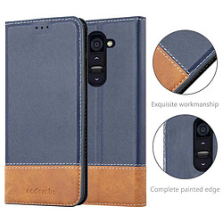 Cadorabo Coque LG G2 Etui en Bleu pas cher