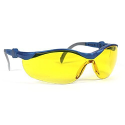 Lunettes de protection ergonomique jaune EN 166F UPIXX 26751