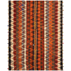 Vidal Tapis de laine 183x143 orange Jajim