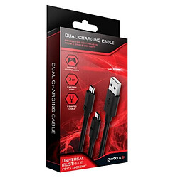 Gioteck Dual Câble de charge pour iPhone/iPad/iTouch OS pas cher