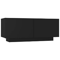 Maison Chic Meuble TV scandinave - Banc TV pour salon Noir 100x35x40 cm Aggloméré -MN54530