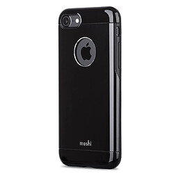 Coque Moshi iGlaze Armour iPhone 7 aluminium noir glossy entourage gel