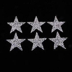 6Pcs Star Design Iron Sur Les Patchs Pour Vêtements T-Shirt DIY Badges Applique