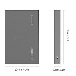 Wewoo Boitier disque dur Boîtier de stockage externe USB3.0 pour / SSD SATA 2,5 pouces argenté de 7 mm & 9,5 mm