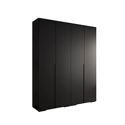 Abiks Meble Armoire Inova 1 À Portes Battantes 236,7/200/47 4 Portes (nero/nero)