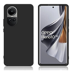 Htdmobiles Coque pour Oppo Reno 10 / 10 Pro 5G - housse etui silicone gel fine + film ecran - NOIR