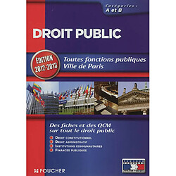 Droit public : droit constitutionnel, droit administratif, institutions communautaires, finances publiques : catégories A et B - Occasion