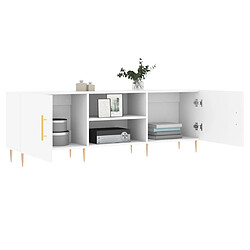 Acheter Maison Chic Meuble TV scandinave - Banc TV pour salon blanc 150x30x50 cm bois d'ingénierie -MN15973