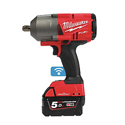 Milwaukee - Boulonneuse à chocs FUEL ONE-KEY™ 18 V Li-Ion 5.0 Ah 1017 Nm 3/4" avec fixation à bille - M18 ONEFHIWP12-502X