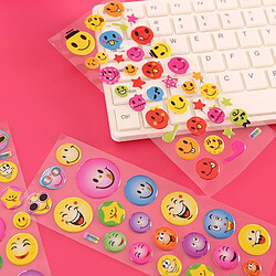 Acheter Wewoo 6 PCS Smiley Face stéréoscopique bulle autocollant enfants décoratif de bande dessinée, livraison aléatoire