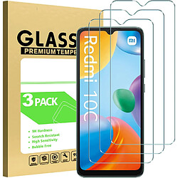 3x Films Verres Trempes Pour Xiaomi Redmi 10C Little Boutik®