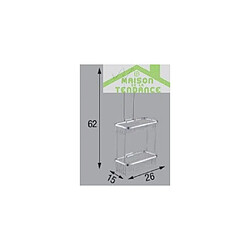 Avis Double panier porte-savon accrochable NOVELLINI en laiton chromé