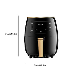 Avis Universal Friteuse sans huile Friteuse à air chaud Balter XL-Touch, friteuse, écran LCD, 6 programmes, livret de recettes, 4.5L – XL, 1500 W, noir