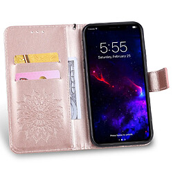 Acheter Wewoo Coque Étui en cuir PU avec empreinte horizontale à motif de tournesol pour iPhone 11 support et fentes cartes portefeuille et lanière