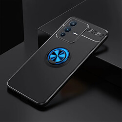 Coque en TPU anti-salissure anti-empreinte digitale avec béquille, noir/bleu pour votre Vivo S12 Pro