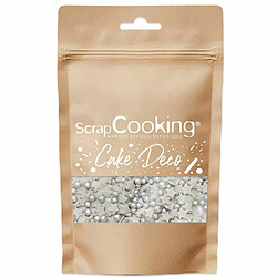 Scrapcooking Décors sucrés étoiles argentées