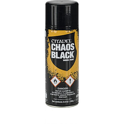 Games workshop Citadel Bombe sous-couche . - AÃ©rosol Chaos Black