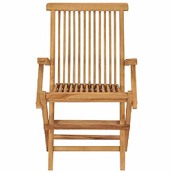 Avis Maison Chic Lot de 2 Chaises de jardin,Fauteuil d'extérieur pliables Bois de teck massif -MN15444