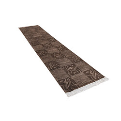 Vidal Tapis de couloir en laine 396x79 brun Darya