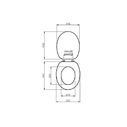 Kiamami Valentina ABATTANT UNIVERSEL DE SIÈGE DE TOILETTE BLANC BOIS CERTIFIÉ FSC