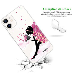 Avis Coque iPhone 12 mini souple transparente Fée Sur Nuage Motif Ecriture Tendance Evetane