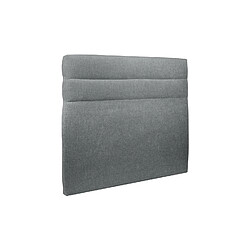 Sommeil de plomb Tete de lit Lignes Tissu Gris anthracite L 135 cm - Ep 10 cm rembourré