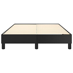 Acheter vidaXL Cadre de lit sans matelas noir 120x200 cm similicuir