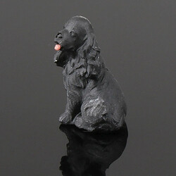 1/64 Miniature Chien Mini Figure Poupée Scène De Rue Modèle StyleB Noir pas cher