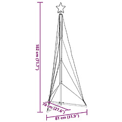 vidaXL Guirlande de sapin de Noël 363 LED blanc chaud 182 cm pas cher