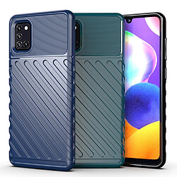 Coque en TPU texture sergé souple bleu pour votre Samsung Galaxy A31